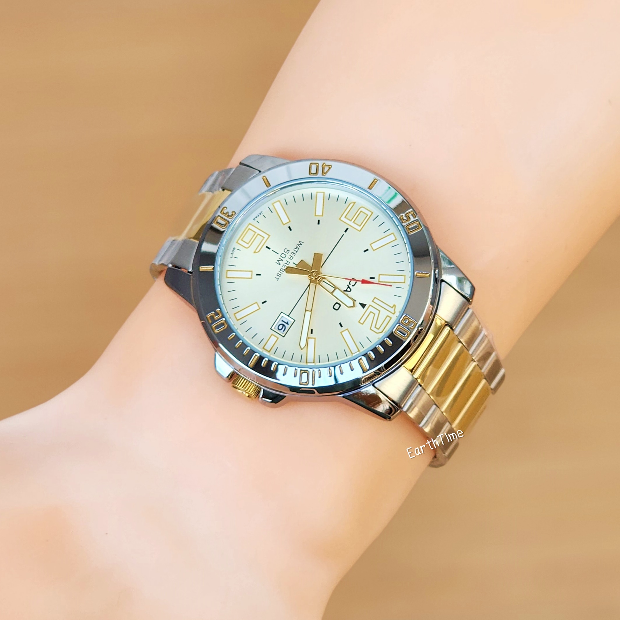 CASIO MEN STANDARD รุ่น MTP-VD01SG-9B