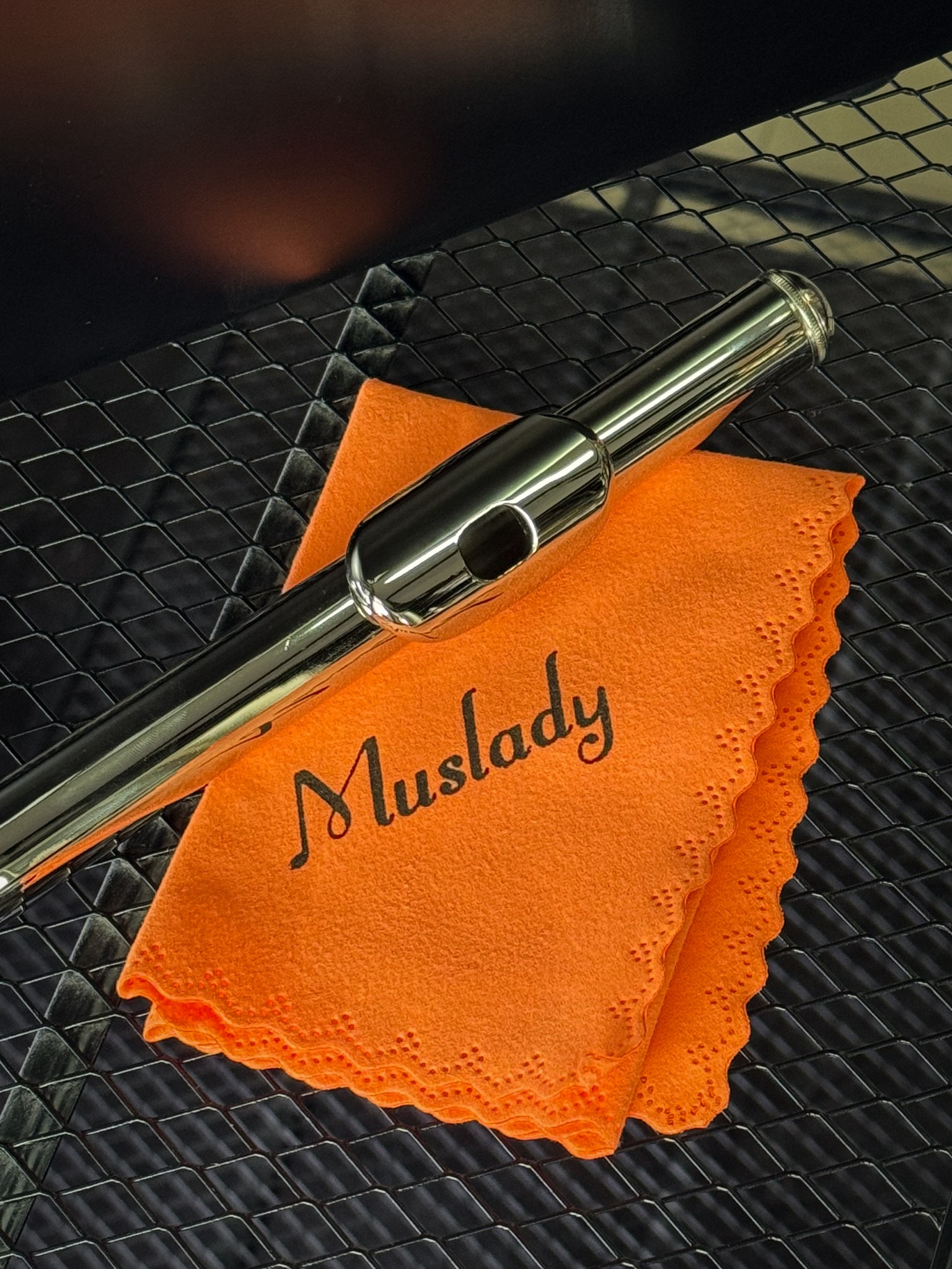 ฟลูต Flute สีเงิน Muslady งานโครเมี่ยม พร้อมกล่องบุกำมะหยี่ เครื่องเป่า งานมาตรฐานเหมาะกับการเรียน