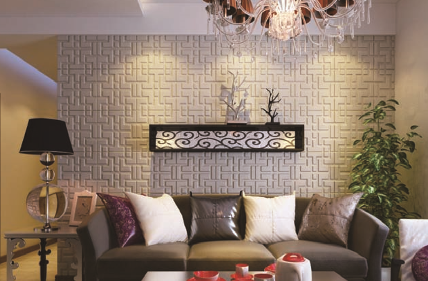 แผ่นผนัง3มิติ PU LEATHER รุ่น Forbidden City