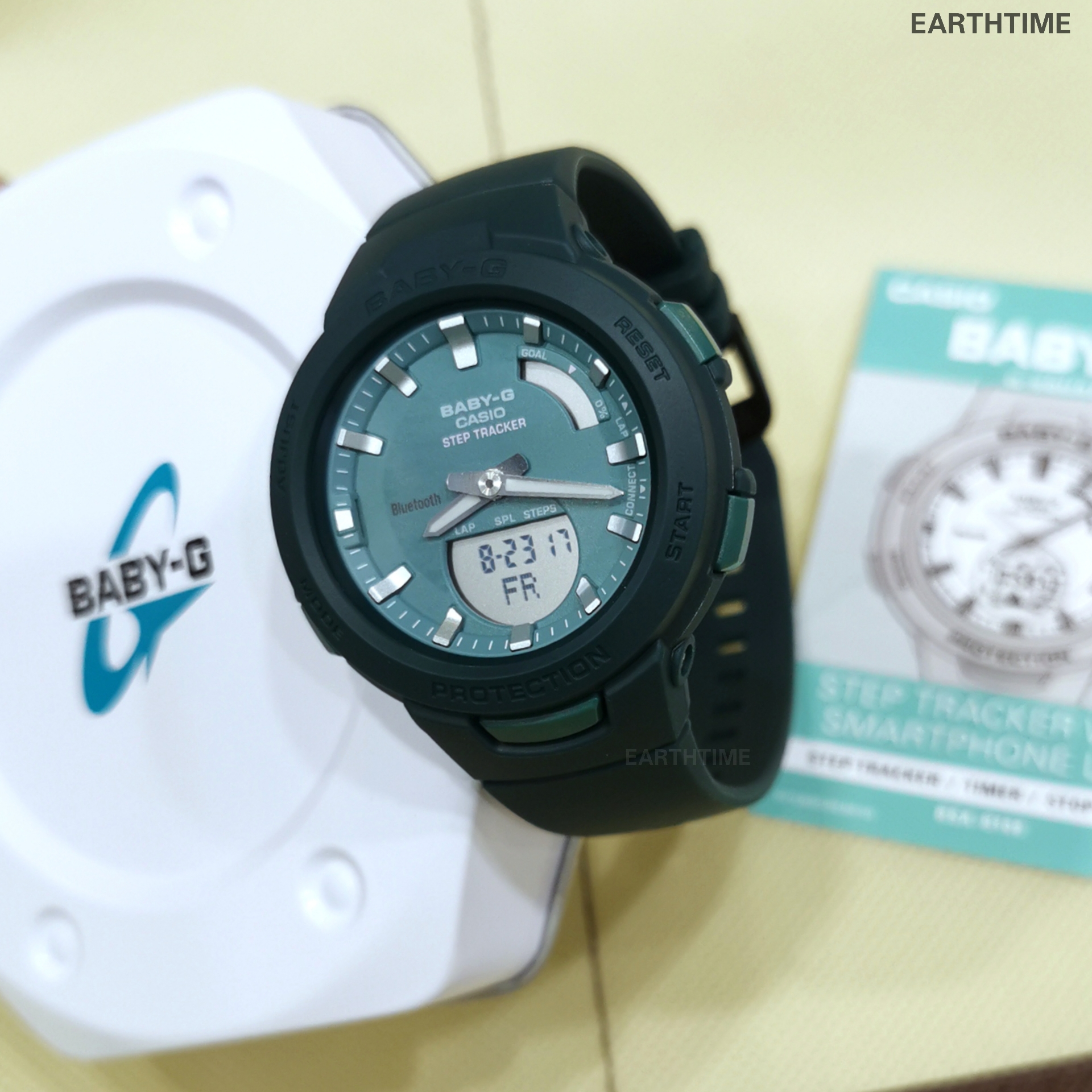Baby-G Step Tracker and Bluetooth ของใหม่แท้100% รับประกัน 1 ปี รุ่น BSA-B100AC-3A