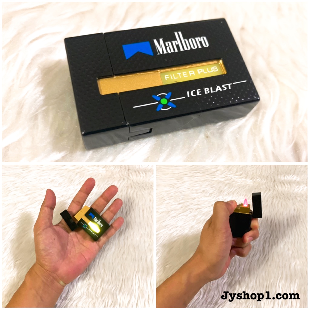 ไฟแช็ค Marlboro Black เปิดฝา