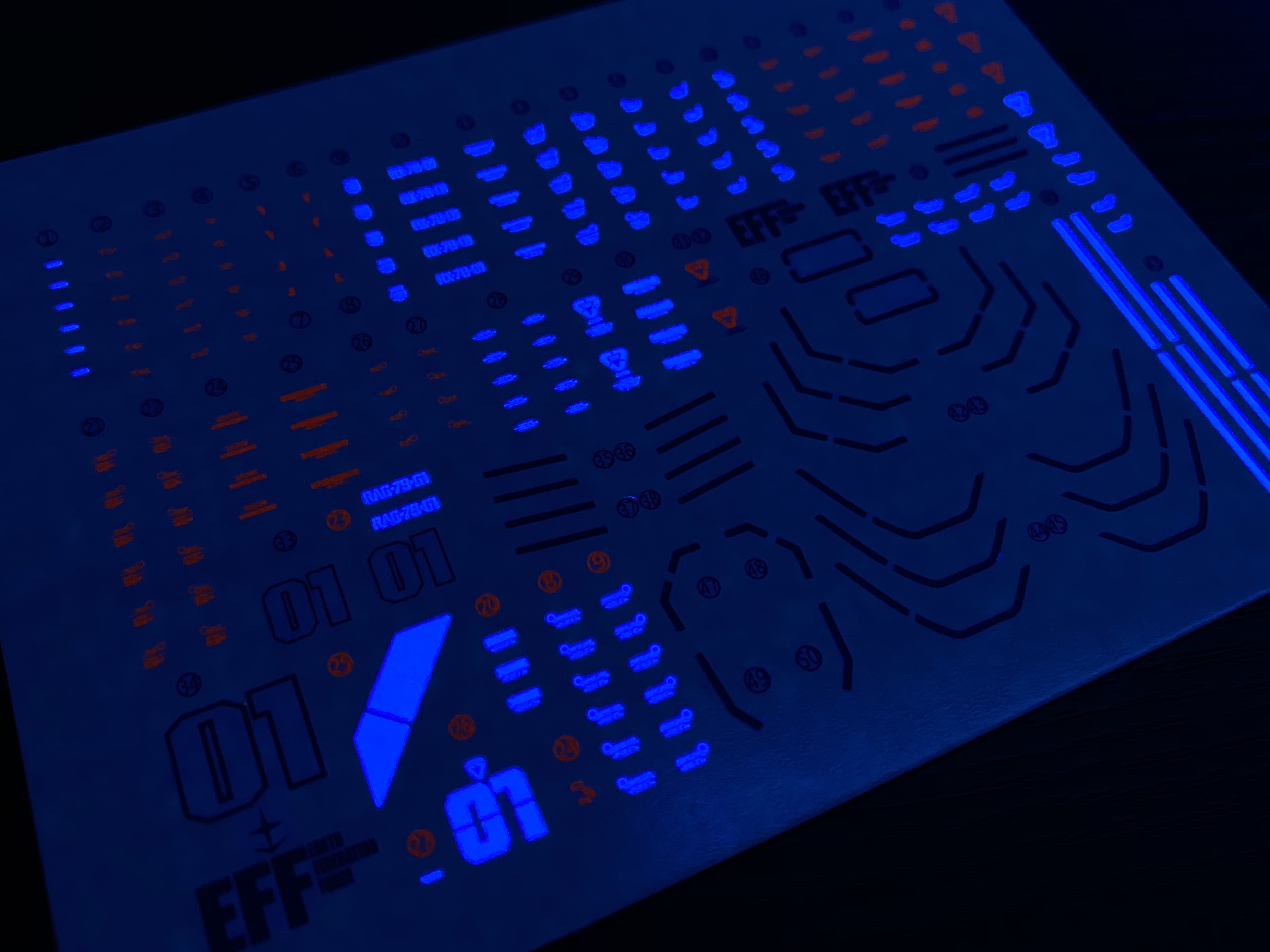 Decal 054 HG1/144 Gundam Local Type & Marine Type ยี่ห่อ X-Y model