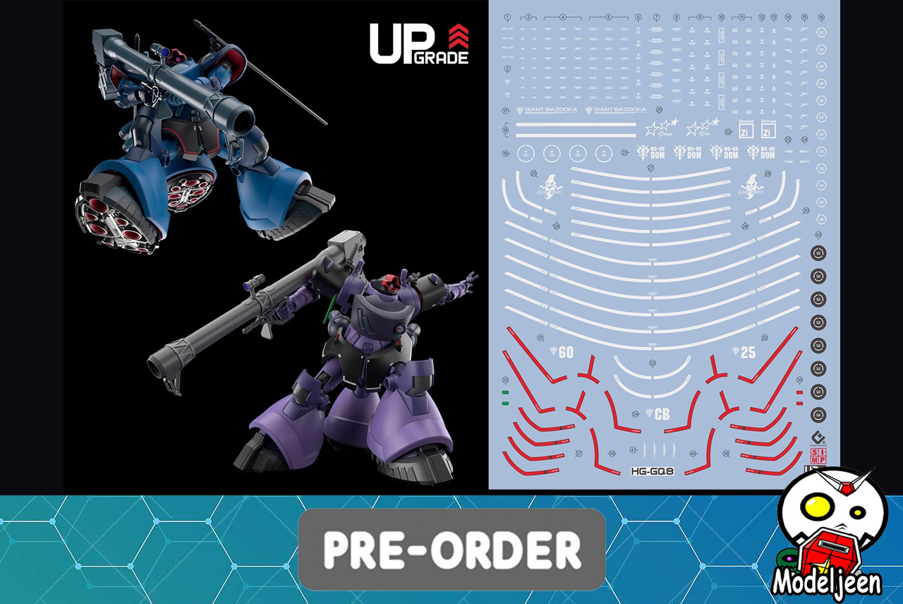 Preorder 251 Water Decal HG 1/144 Rick Dom (GQ) ยี่ห้อ S.I.M.P. Model Decal