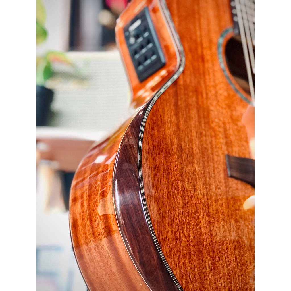 กีต้าร์โปร่งไฟฟ้า Resonance รุ่น R03 ไม้แท้ทั้งตัว สีไม้เข้ม