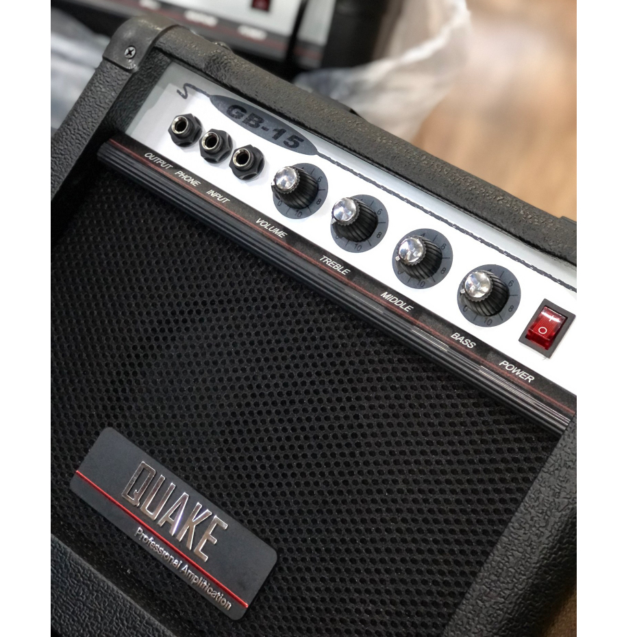 QUAKE แอมป์เบส รุ่น GB-15 ขนาด 15 วัตต์ ดอกลำโพง 6.5 นิ้ว