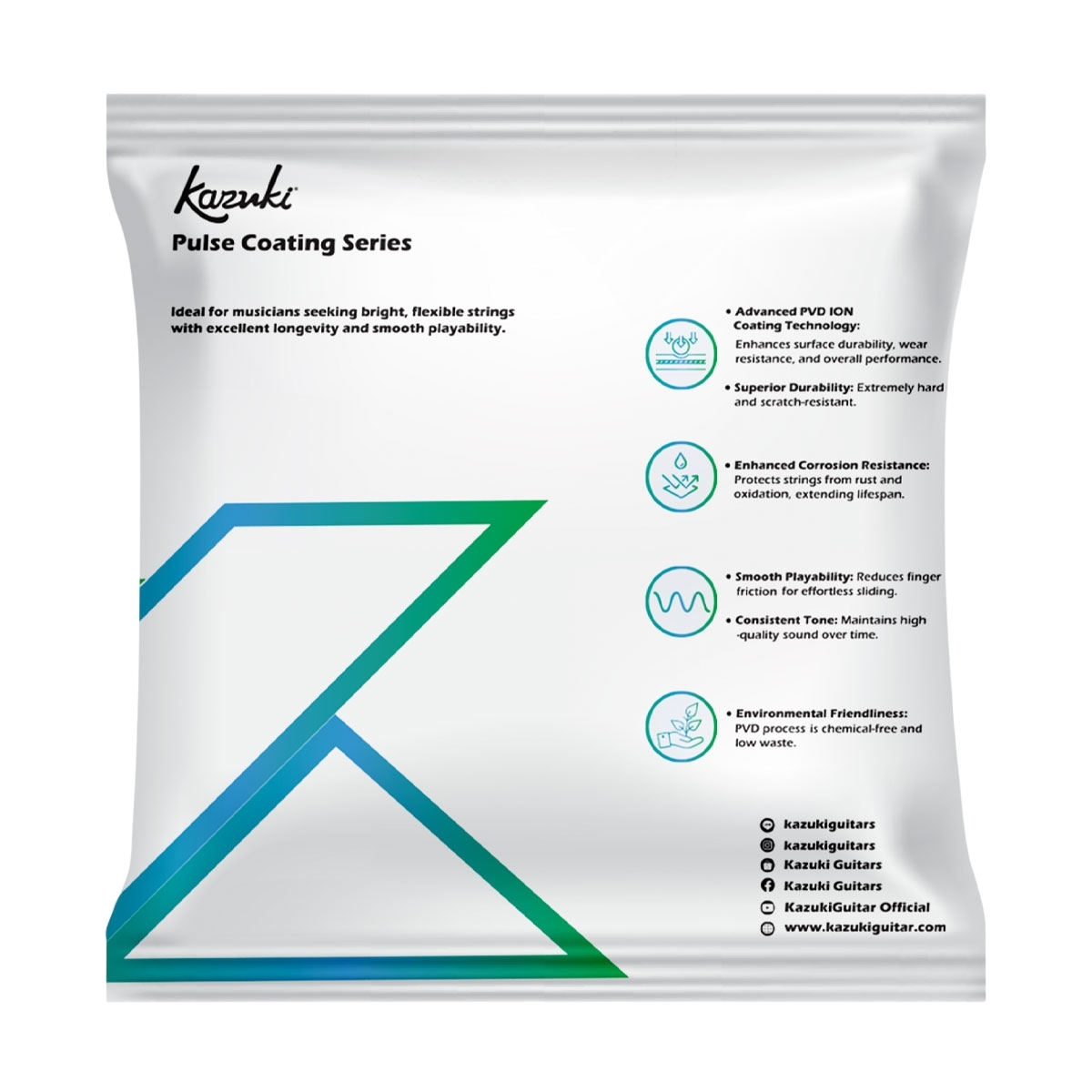 สายกีตาร์ไฟฟ้าเคลือบกันสนิม Kazuki Pulse Coating Series PC 0942 เบอร์ 09-42 Electric String