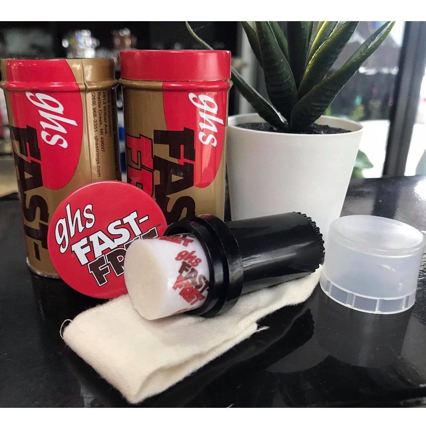 น้ำยาเช็ดสาย เช็ดสายกีต้าร์ สายเบส GHS Fast Fret USA. เคลือบกันสนิม