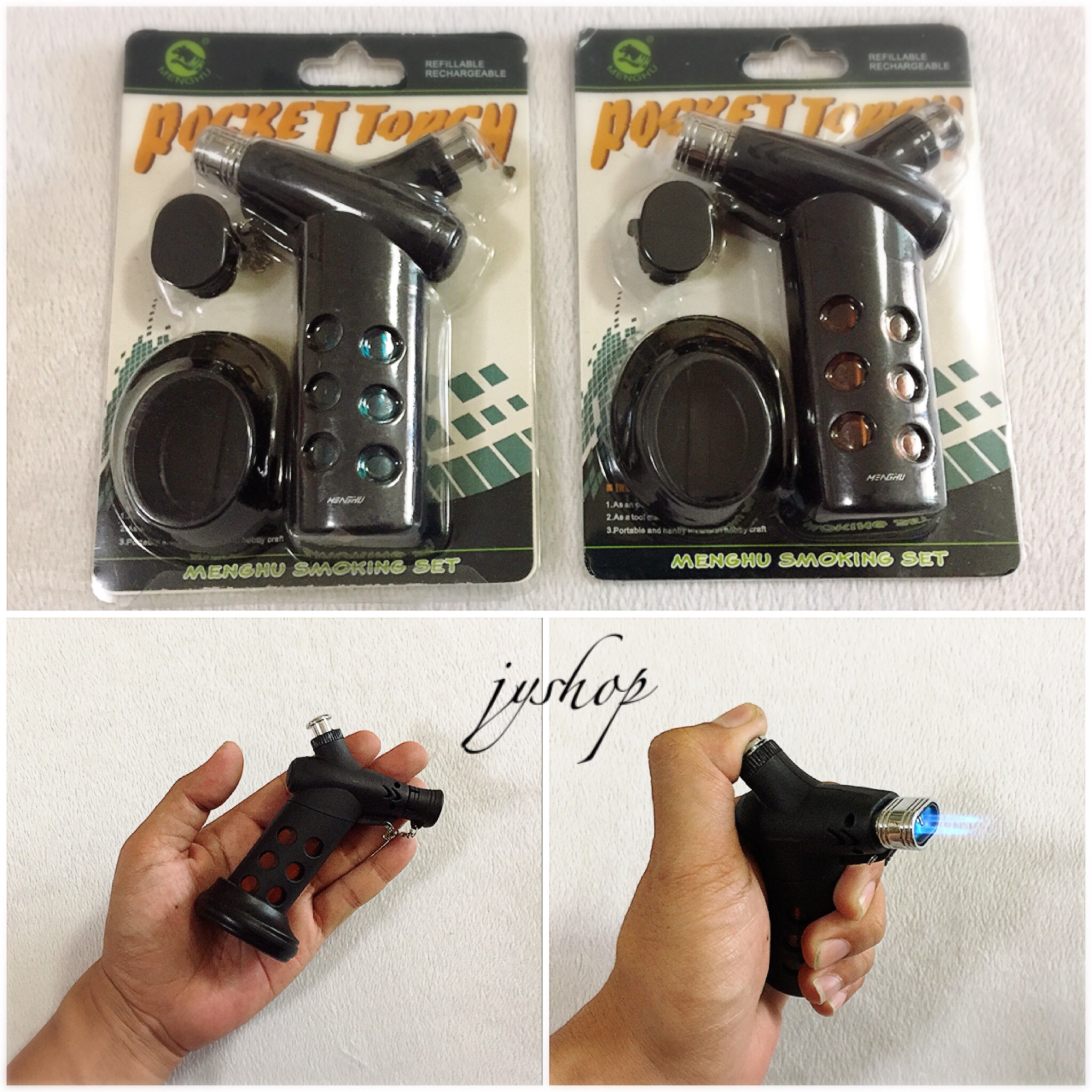 ไฟแช็ค ไฟฟู่ 2 ท่อ Pocket Torch