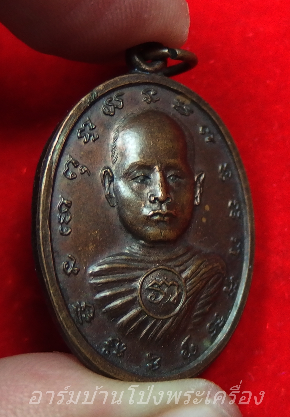 พระครูญาณรัตนเสรี หลวงพ่อริ้ว วัดหัวโป่ง รุ่นแรก พิมพ์ใหญ่(องค์ที่9)