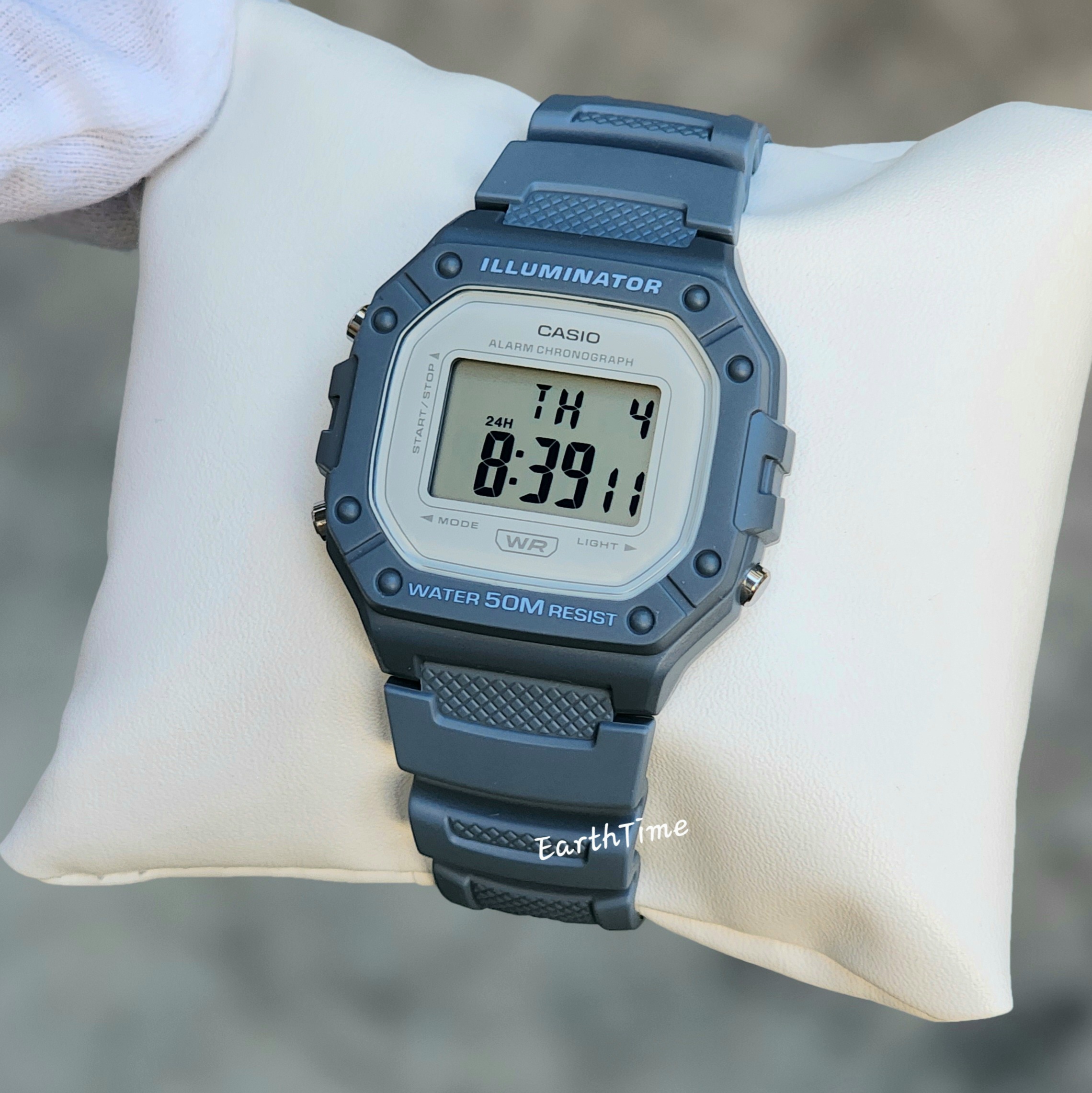 CASIO สายเรซิ่น รุ่น W-218HC-2AV