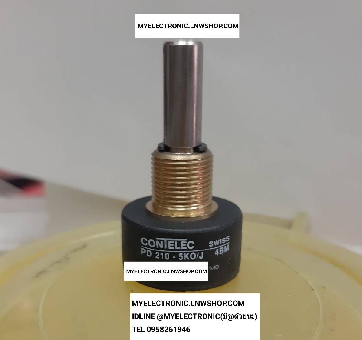 ขาย โวลุ่ม5K รุ่น PD210-5K ยี่ห้อ CONTELEC VOLUME วอลลุ่ม VARIABLE RESISTOR ราคา ตัวละ . . . . หน่วย บาท