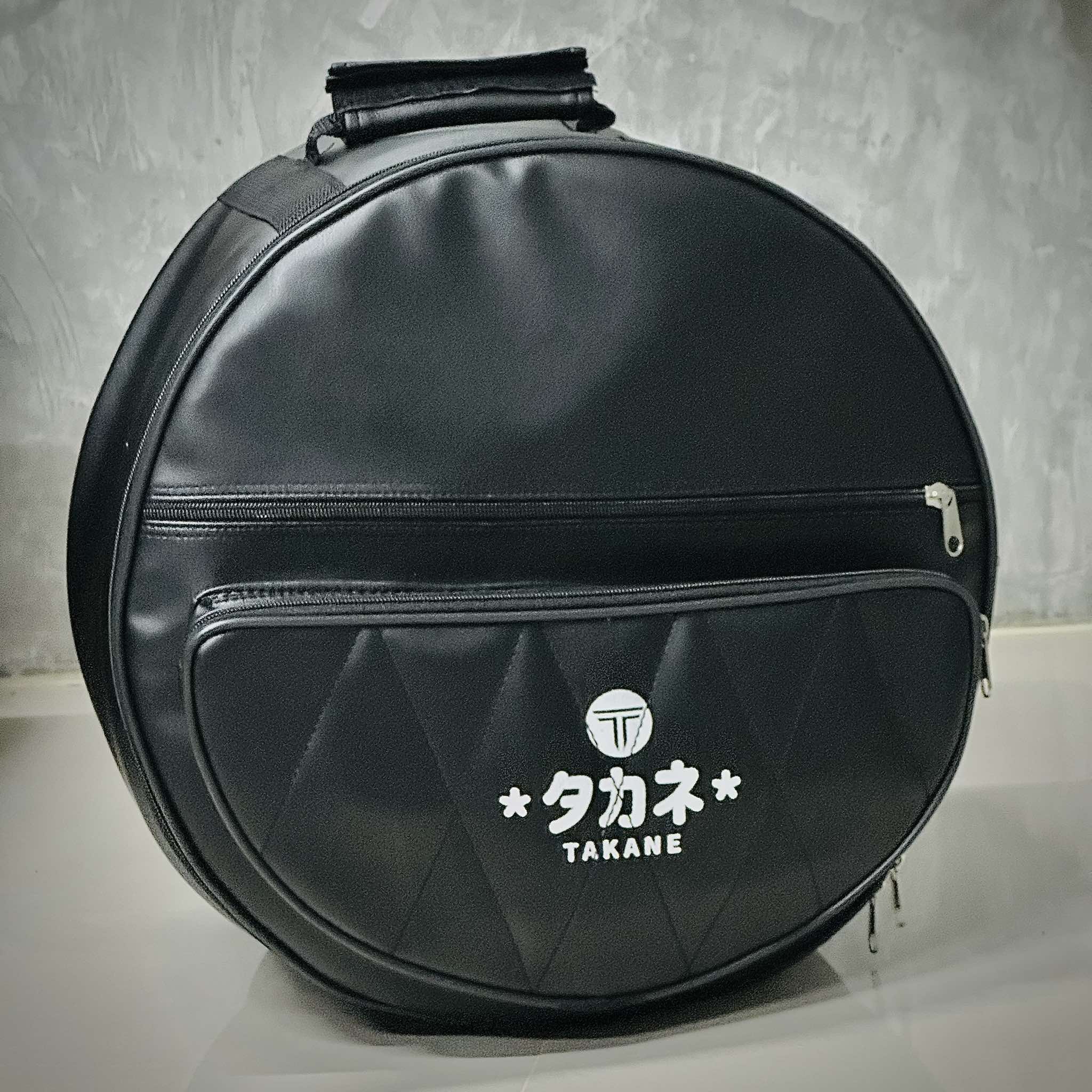 ระเป๋าสแนร์ TAKANE แบบหนัง สีดำ กระเป๋าใส่สแนร์ รุ่นใหม่! ขนาด 14 นิ้ว บุฟองน้ำหนา มีหูหิ้ว พร้อมสายสะพาย