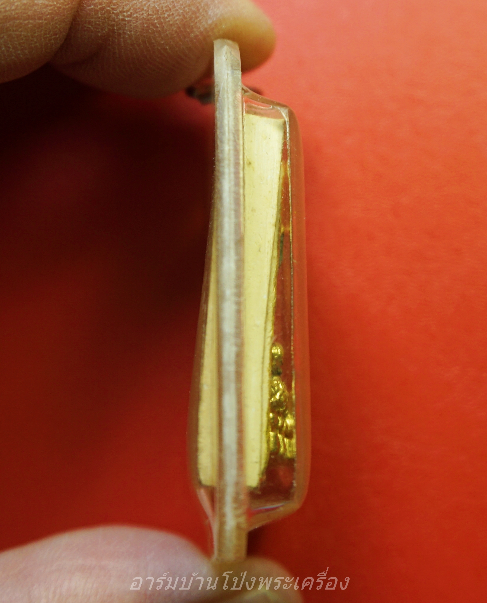 พระแก้วมรกต หลวงพ่อเล็ก วัดป่าไก่ รุ่นแรก เนื้อผง หลังยันต์ห้า เลี่ยมเดิม(องค์ที่1)