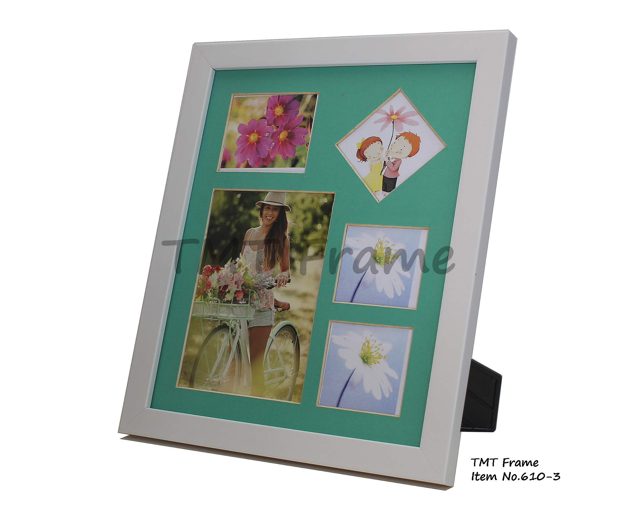 กรอบเม้าหลายช่อง กรอบรูปหลายรูป กรอบช่องติดผนัง 610-3