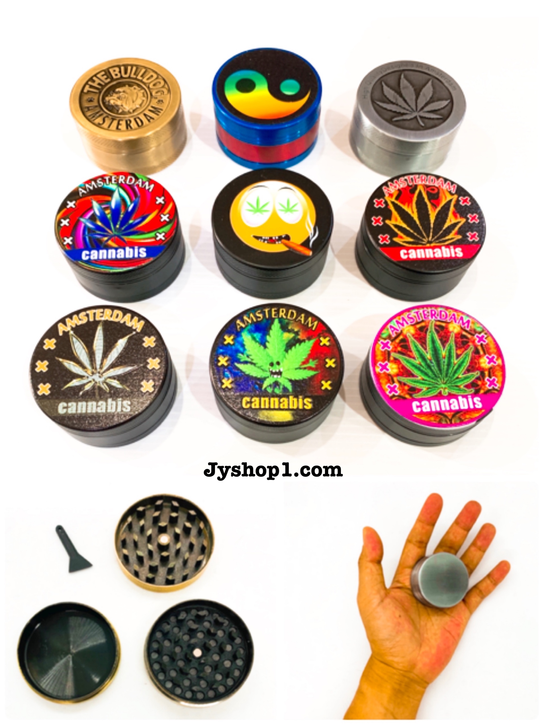 เครื่องบดยาเส้น ที่บดสมุนไพร 50 mm 3 ชั้น