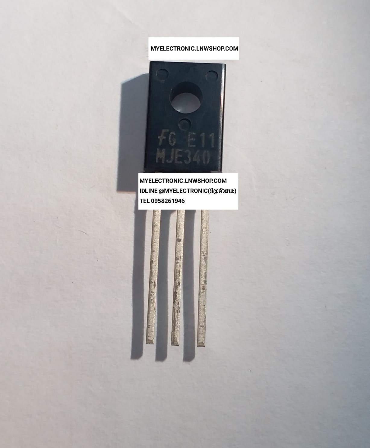 ขาย MJE340 หลังดำ ตัวถัง TO-126F TO-126หลังดำ TO-126STU ยี่ห้อ FAIR CHAIR ทรานซิสเตอร์ TRANSISTOR ร MJE340หลังดำ ราคาตัวละ บาท