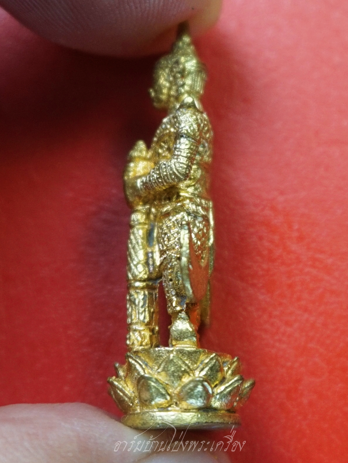 หลวงพ่อสอน วัดลาดบัวขาว ปี๒๕๕๓ ท้าวเวสสุวรรณ พิมพ์ใหญ่ เนื้อฝาบาตร โค๊ตดอกบัว เลข๑๐๔๓(องค์ที่1)