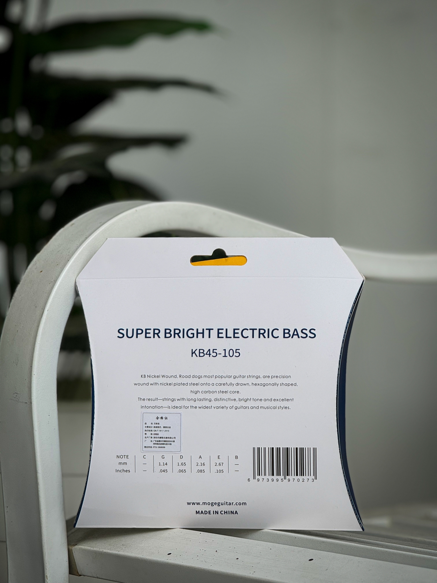 ROAD DOG สายเบสเคลือบกันสนิม 4 สาย KB45-105 Nickel-plated wire winding 4 Strings Bass เสียงใส ไบร์ท