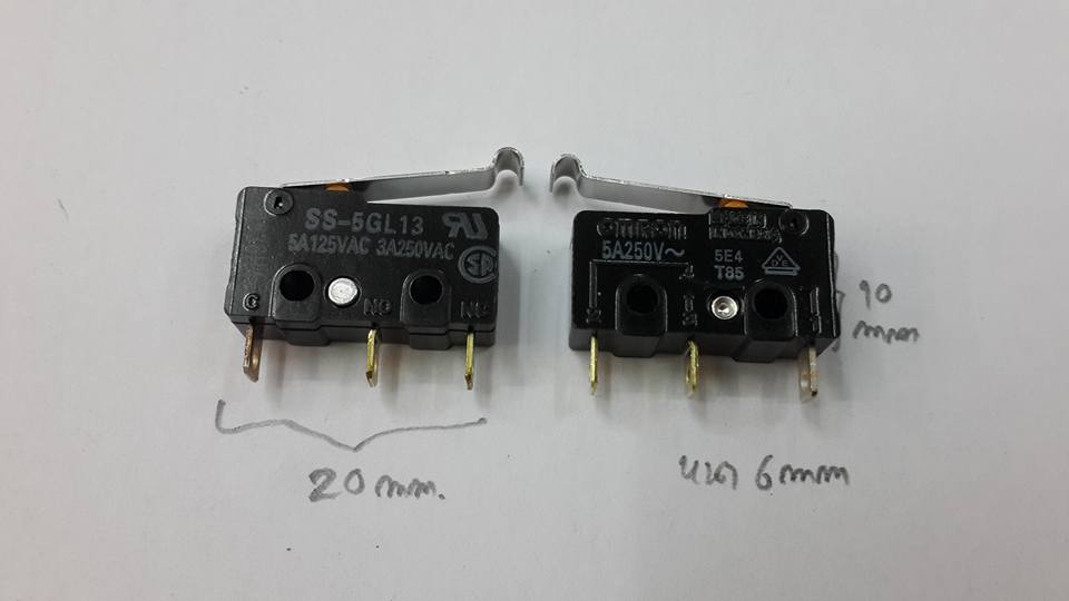 SS-5GL13 ไมโครสวิทช์OMRON MICROSWICTHตัวเล็ก3ขา5A125VAC3A250VAC
