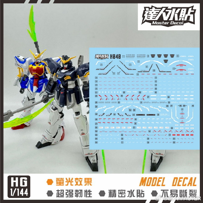 (Master Decal) Water Decal H040 HG1/144 Gundam Deathscythe & Shenlong Gundam