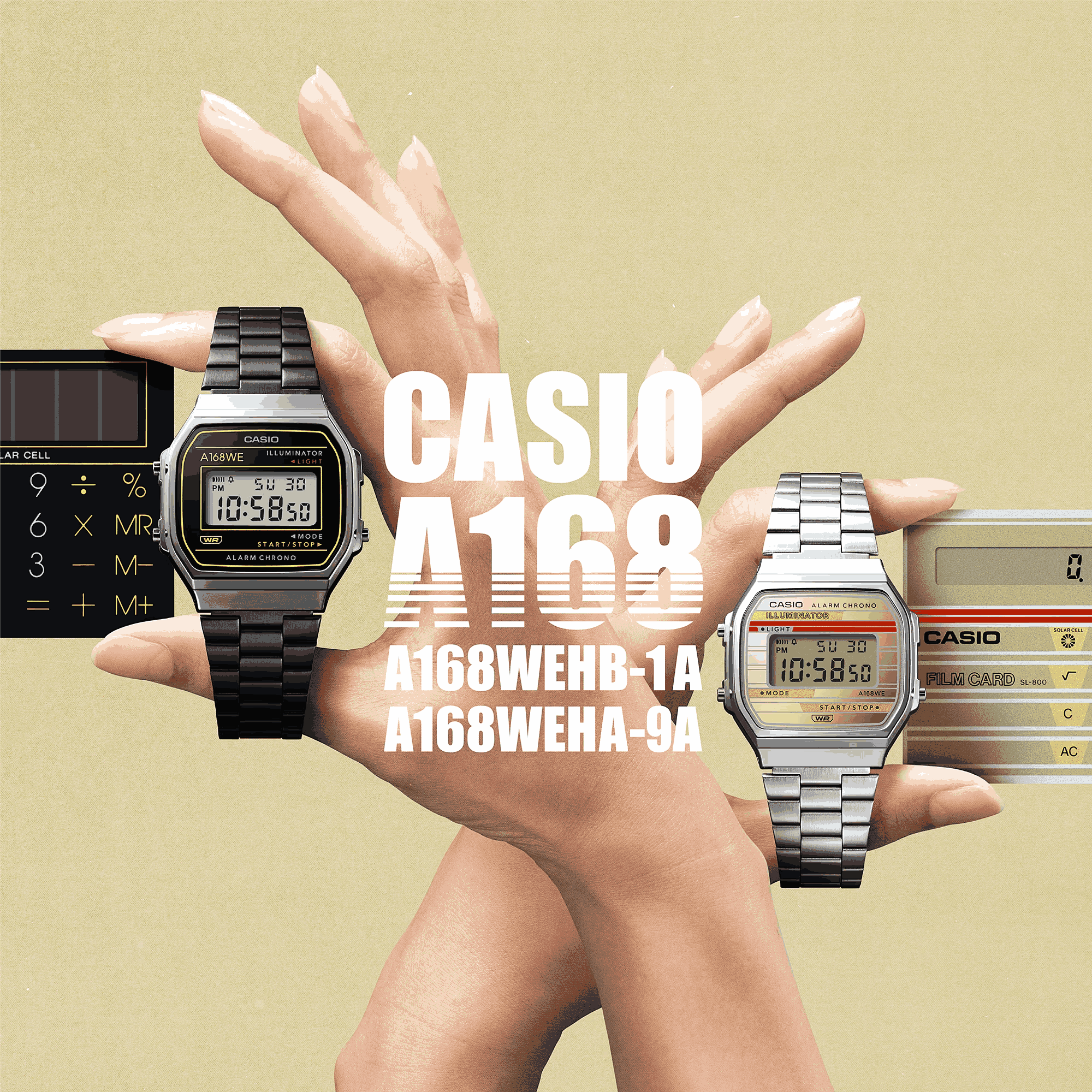 A168WEHA-9A l CASIO DATA BANK DIGITAL