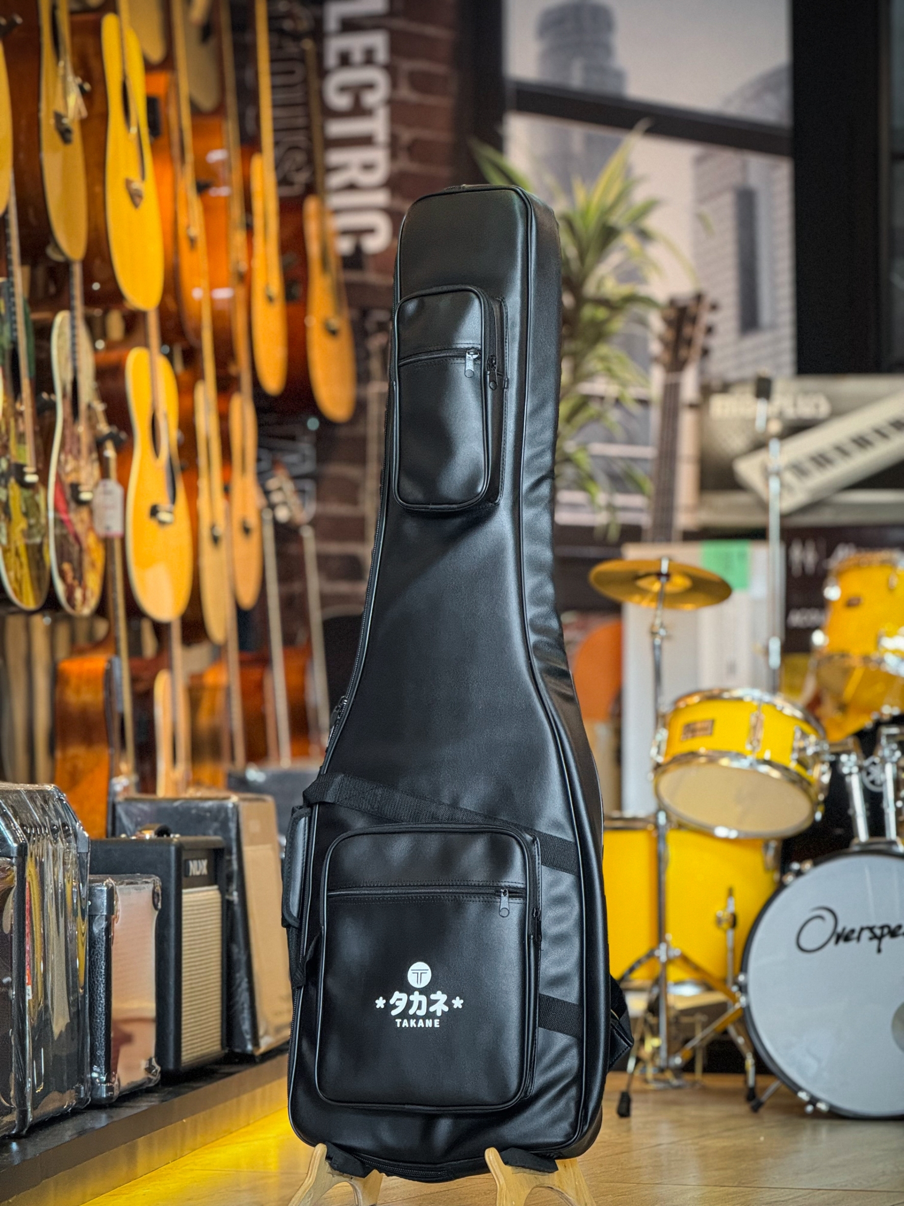 ซอฟเคสเบส TAKANE บุฟองน้ำ 12 มิล Soft Case bass กันน้ำได้ ด้านในมีที่ล็อคคอ หูหิ้ว สายสะพาย