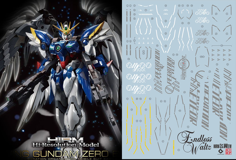 088 Water Decal High-Resolution Model Wing Gundam Zero EW ยี่ห่อ S.I.M.P. Model Decal