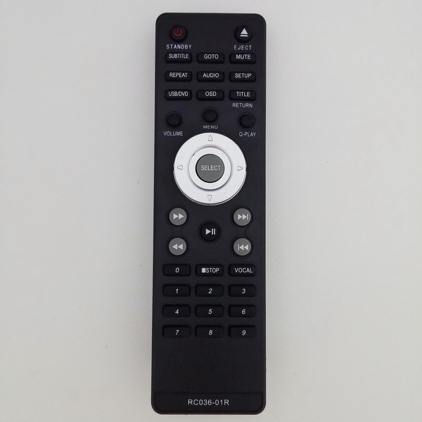 รีโมทดีวีดี โซเค่น soken ​RC036-01R สั้น