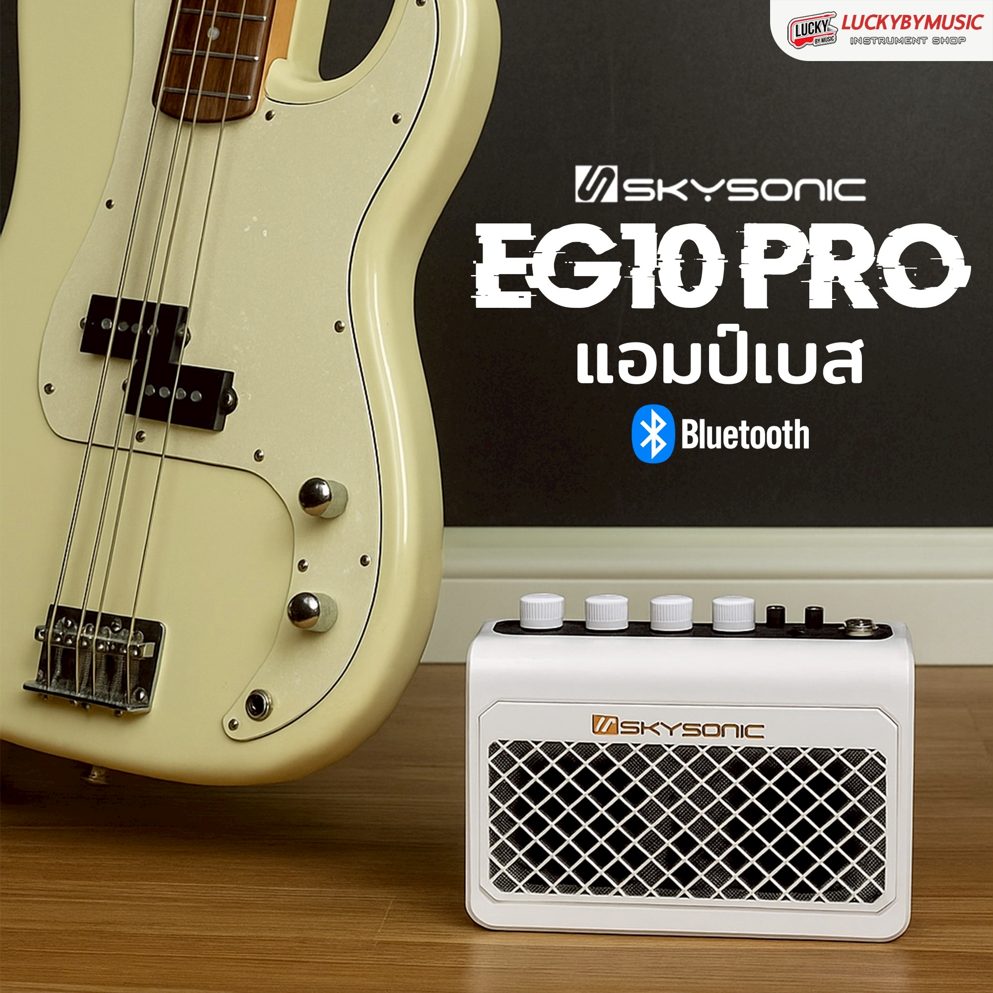แอมป์เบส Skysonic รุ่น EG10PRO Bass Amplifier ตู้แอมป์เบส ขนาด 10 วัตต์ - ประกันศูนย์
