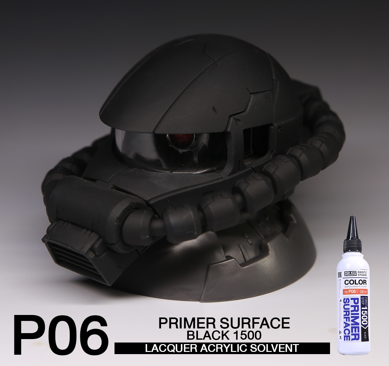 (RS-Raditz) Surfacer Primer P06 Surface Primer Black 1500 120ml