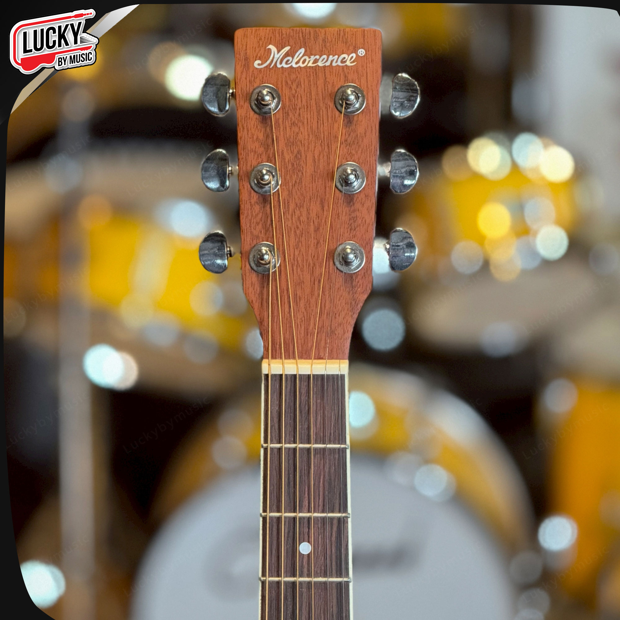 Top ไม้แท้ Mclorence MC-911C MG กีตาร์โปร่ง - กีตาร์โปร่งไฟฟ้า 41” 🔥ฟรี กระเป๋า ปิ๊ก 4อัน ประแจ คู่มือ