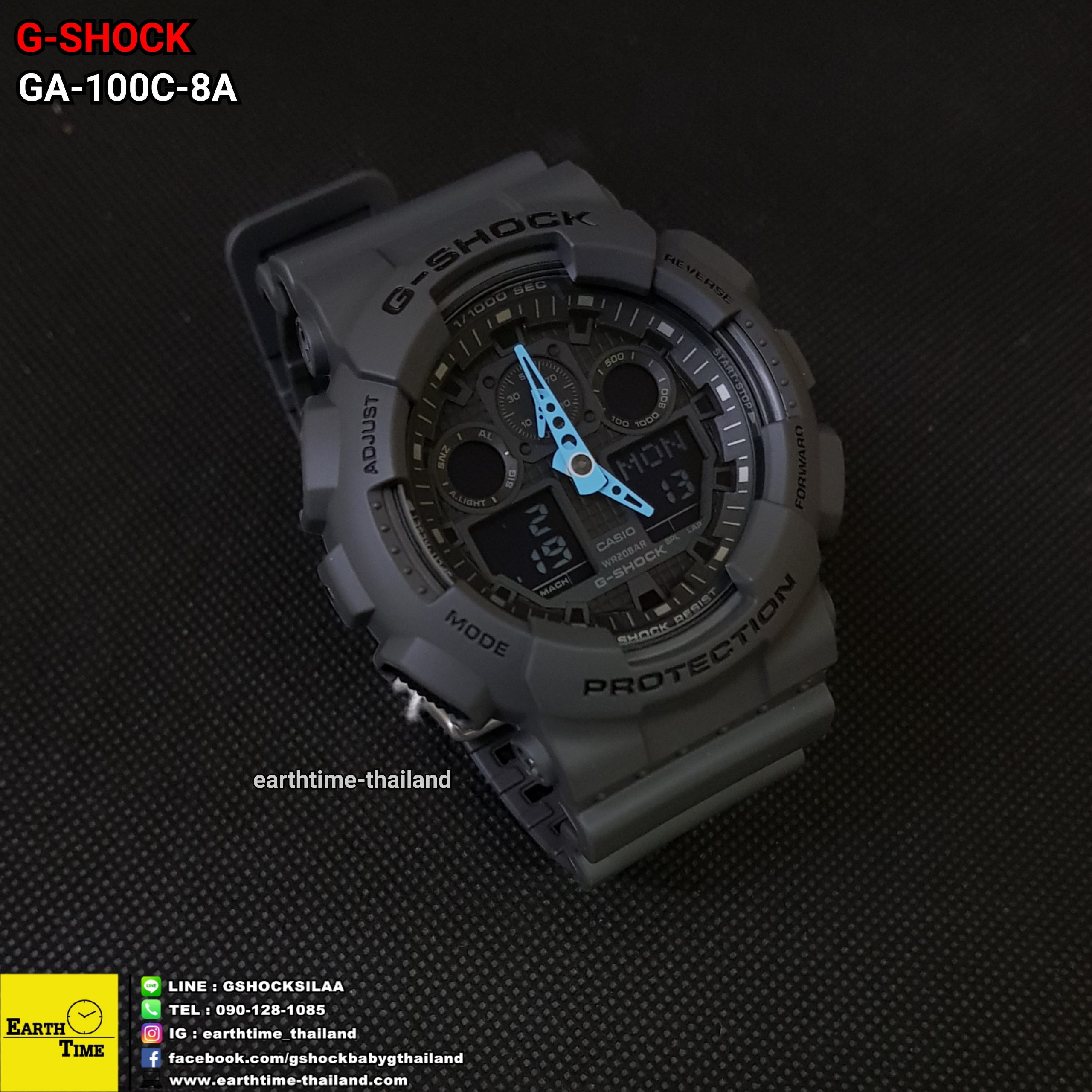 G-Shock ของใหม่แท้100% รับประกัน 1 ปี GA-100C-8ADR
