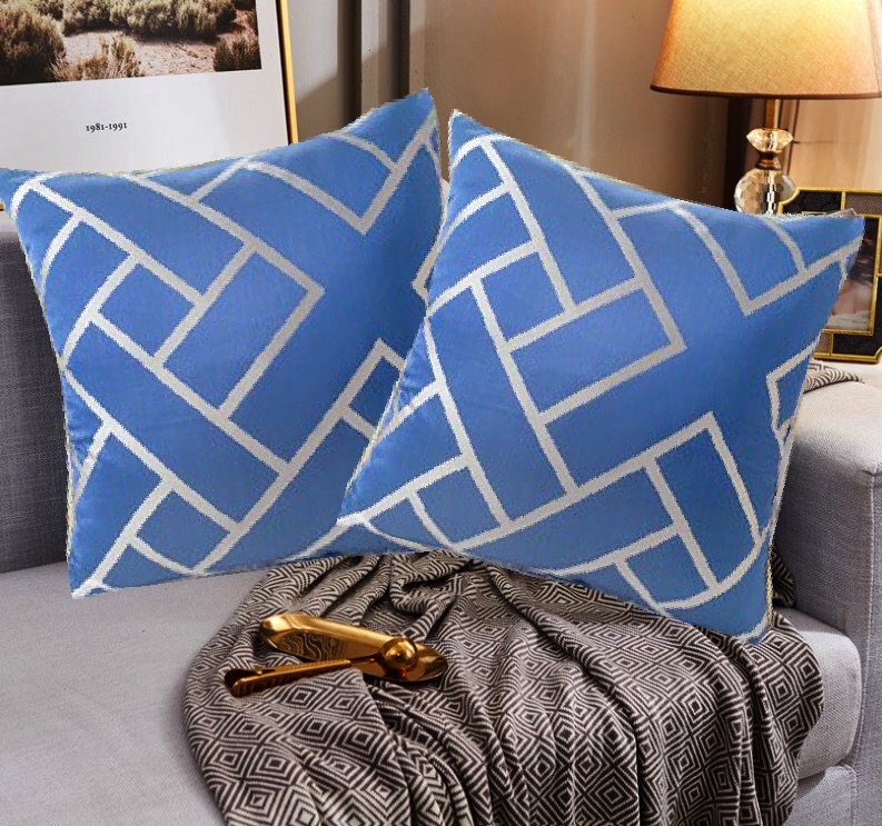 หมอนอิงผ้าซาตินลายหรู หมอนอิงตกแต่งบ้าน หมอนอิงตกแต่งคอนโด หมอนอิงไม่เกาะฝุ่น