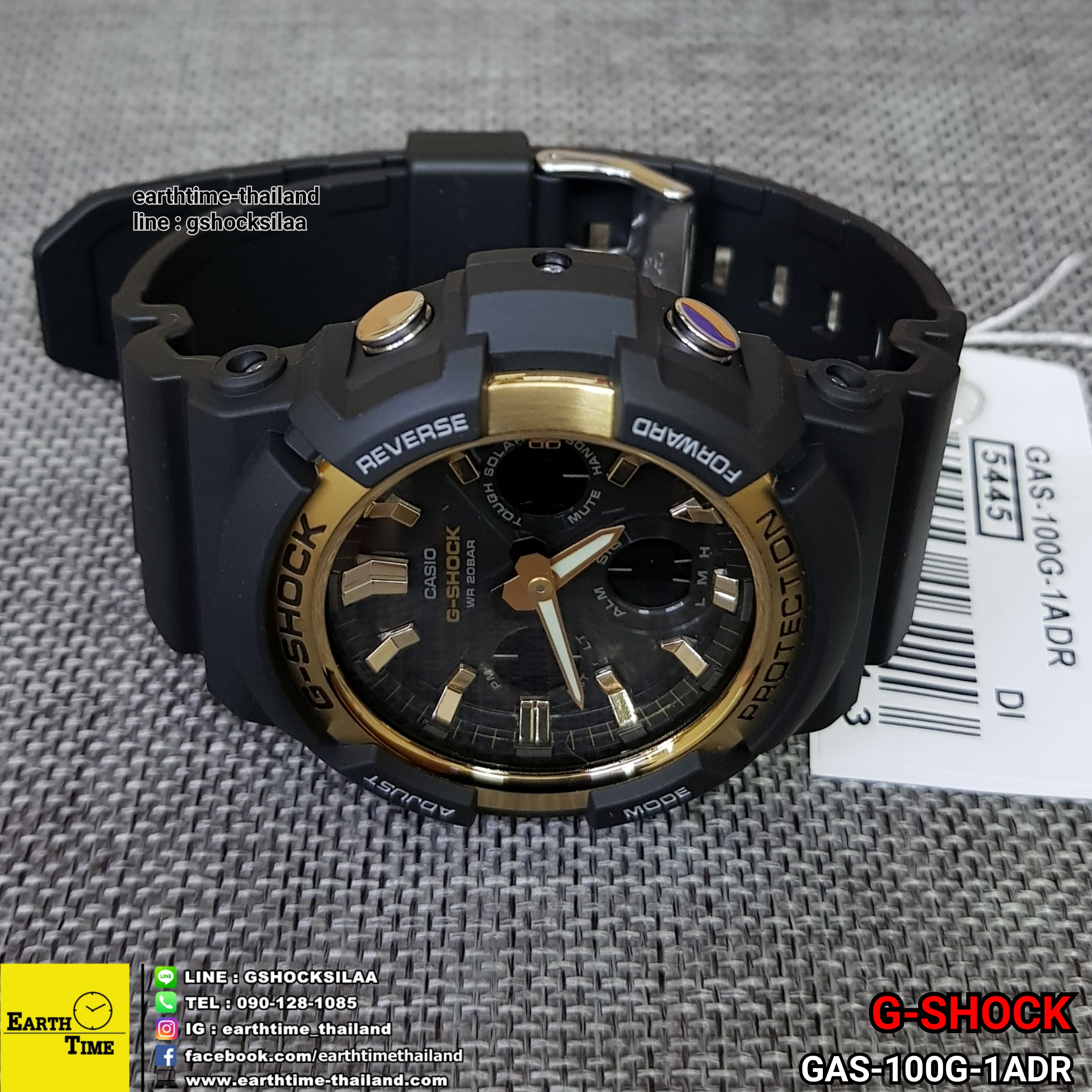 G-Shock Tough Solar ของใหม่แท้100% รับประกัน 1 ปี รุ่น GAS-100G-1ADR