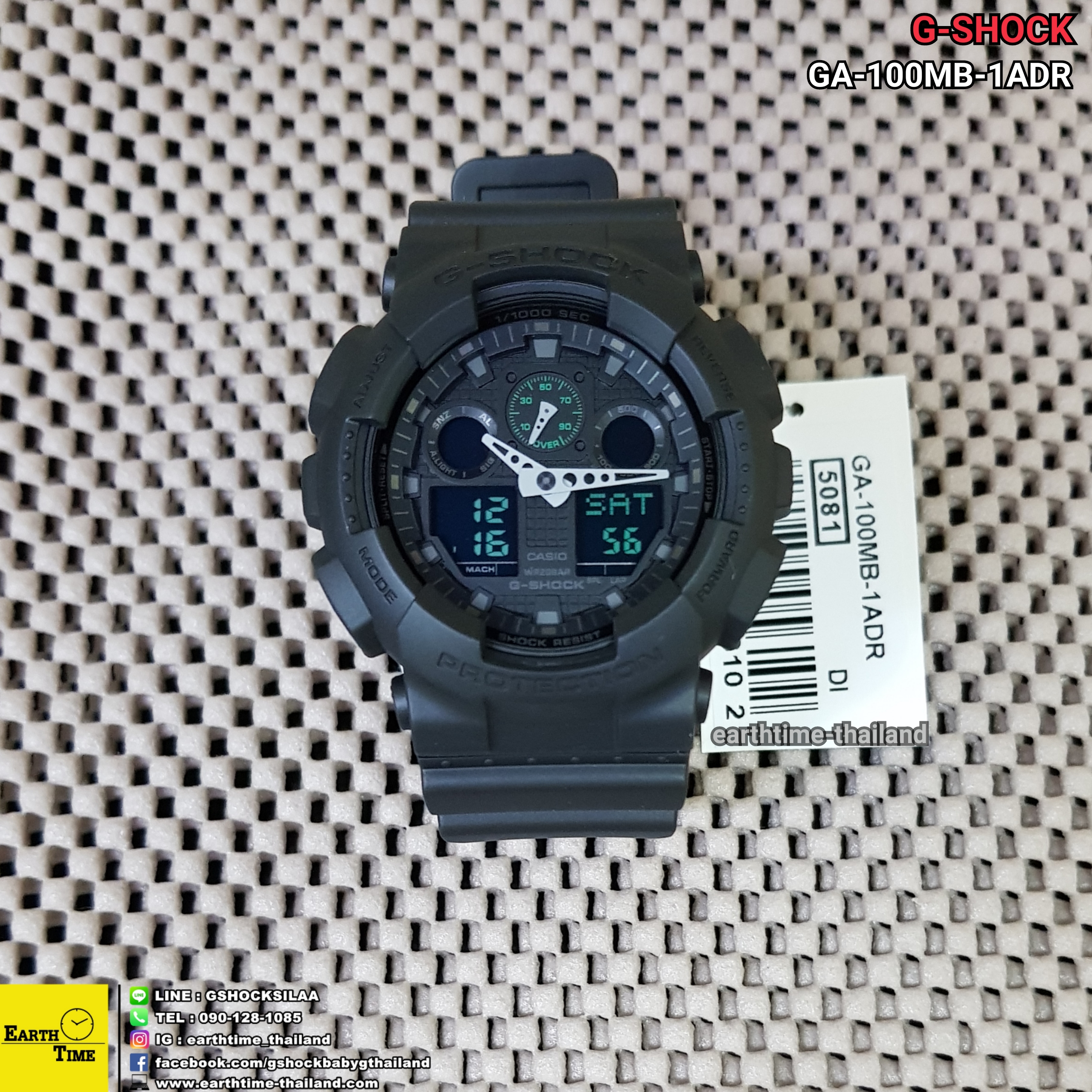 G-Shock ของใหม่แท้100% รับประกัน 1 ปี GA-100MB-1ADR