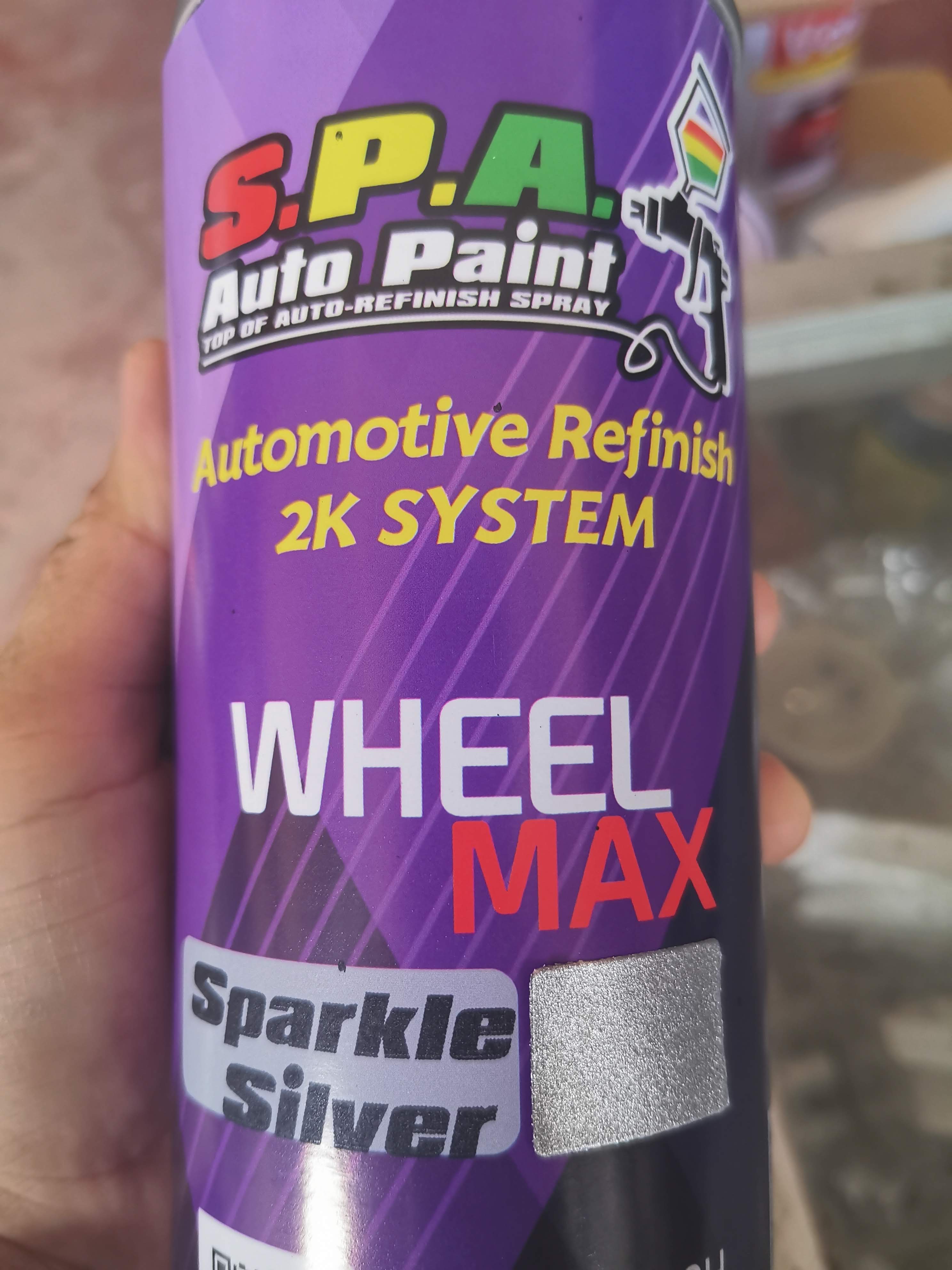 สีสเปร์ยพ่นล้อแม็กซ์ S.P.A. Sparkle Siver