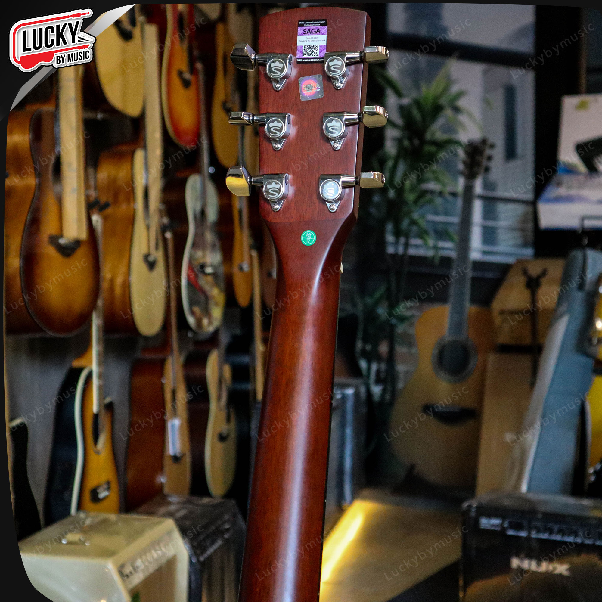 กีต้าร์โปร่ง Saga รุ่น SF-700R ขนาด 41 นิ้ว หน้าไม้แท้ พร้อมของแถมสุดคุ้ม ทัชชิ่งจับง่าย สบายมือ