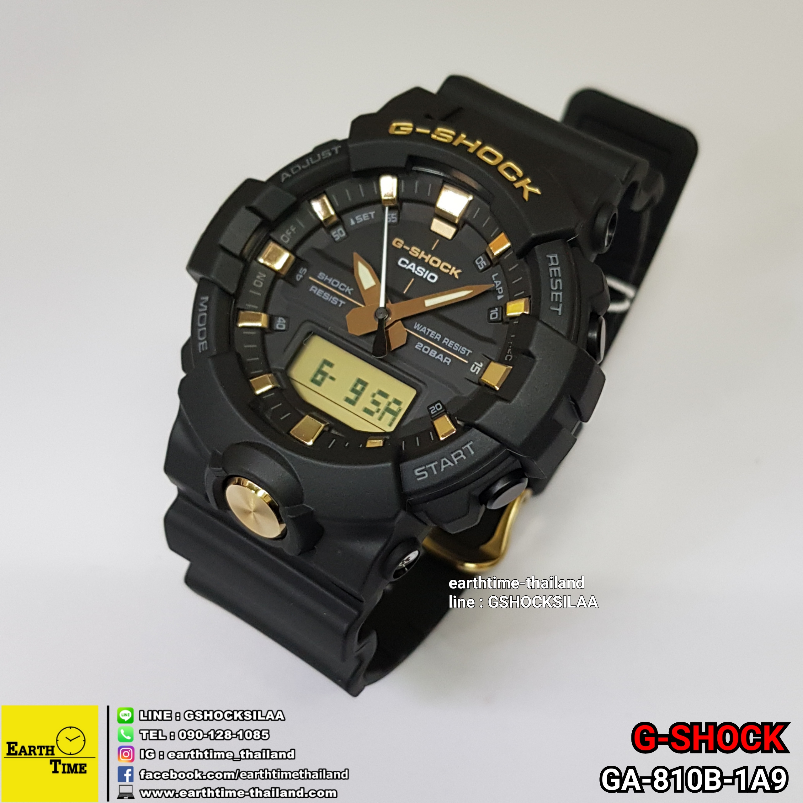 G-Shock Gold Accents Collection ของใหม่แท้100% รับประกัน 1 ปี รุ่น GA-810B-1A9DR