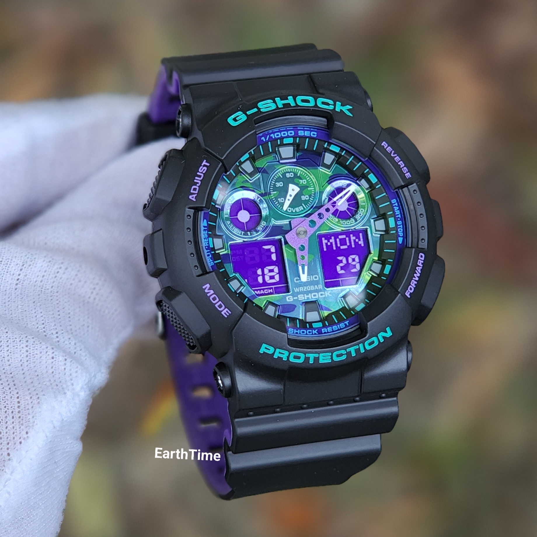 G-Shock ของใหม่แท้100% รับประกัน 1 ปี GA-100BL-1ADR