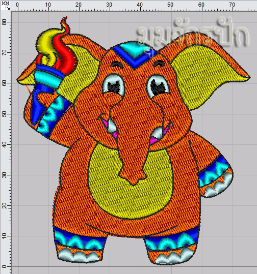 ลายปัก ช้าง