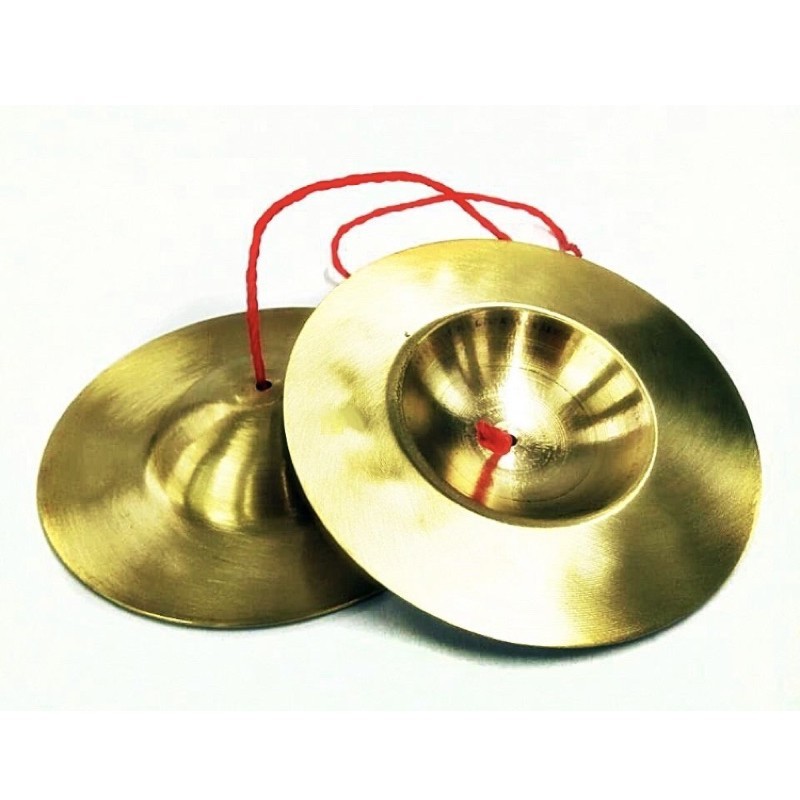 ฉาบทองเหลืองขัด ขนาด 5-6 นิ้ว ฉาบ เสียงดังกังวาน ใส ผลิตจากวัสดุคุณภาพดี วงเดินแห่ วงพื้นบ้าน ใช้เรียนได้