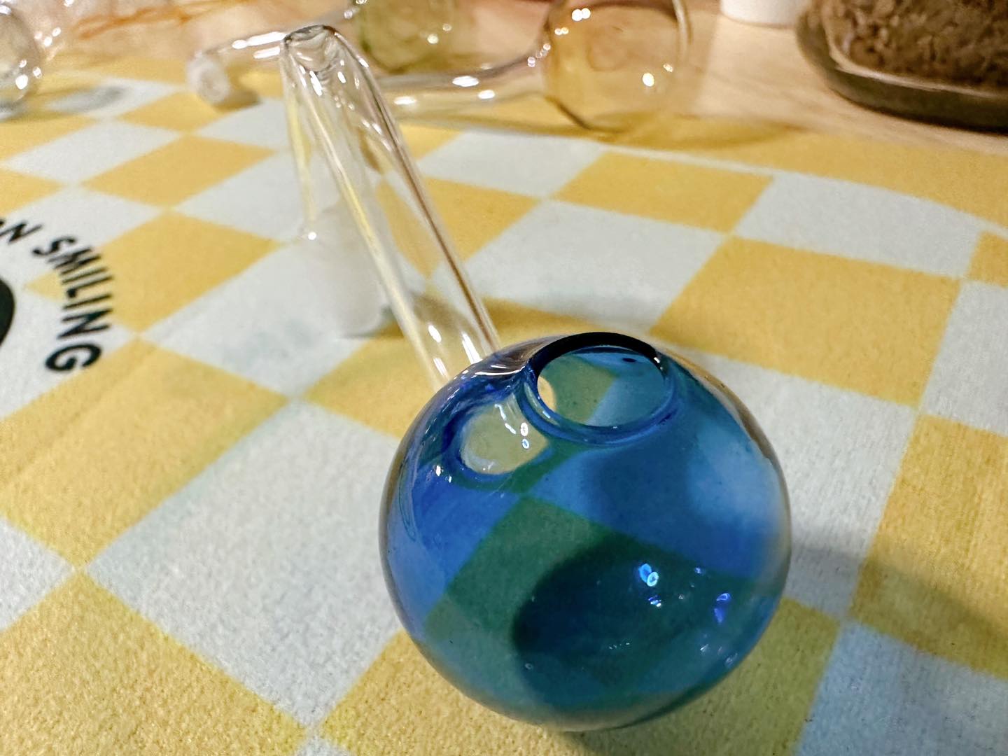 ตุ้มแก้วงานใหญ่สีสัน(10.0mm.)