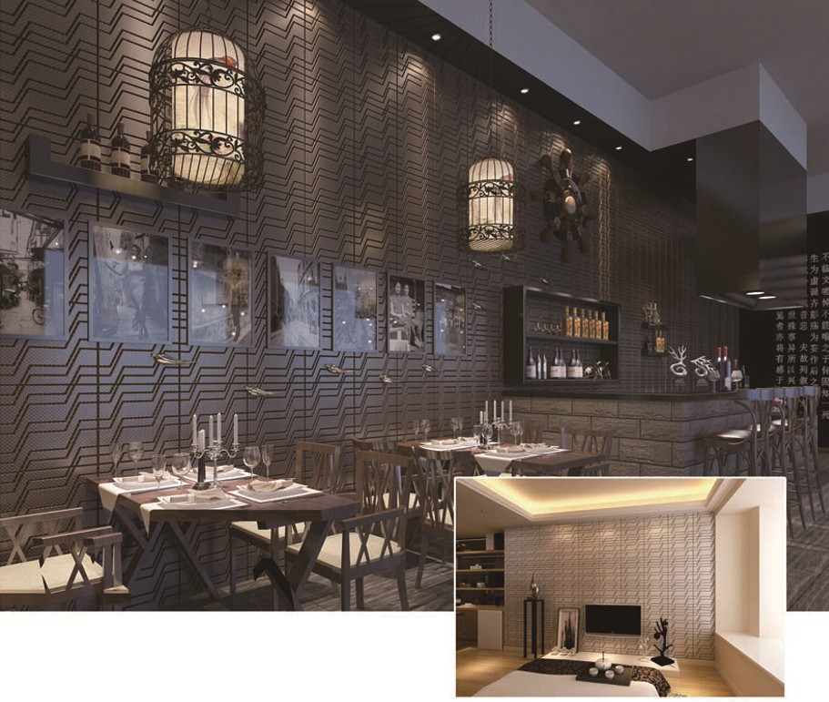 ผนัง 3 มิติ PU-Leather รุ่น Asparagus