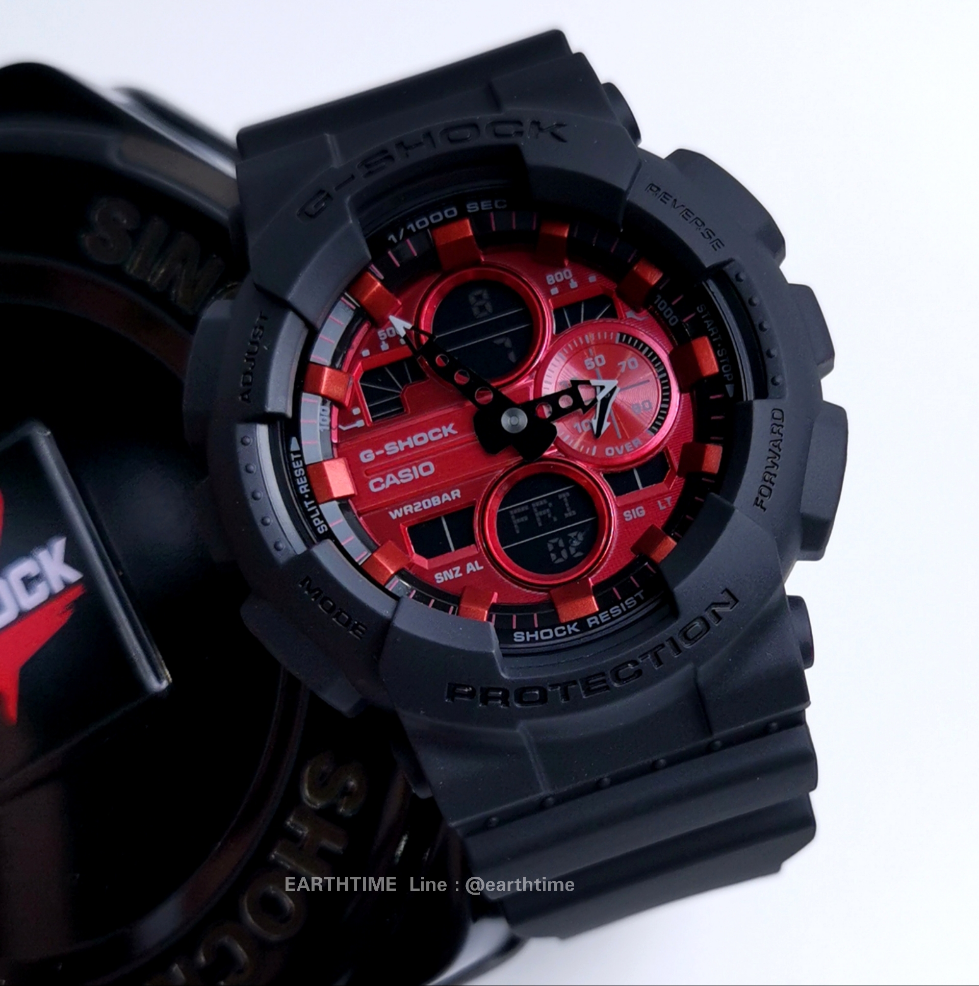 G-Shock Black and Red Series ของใหม่แท้100% รุ่น GA-140AR-1ADR