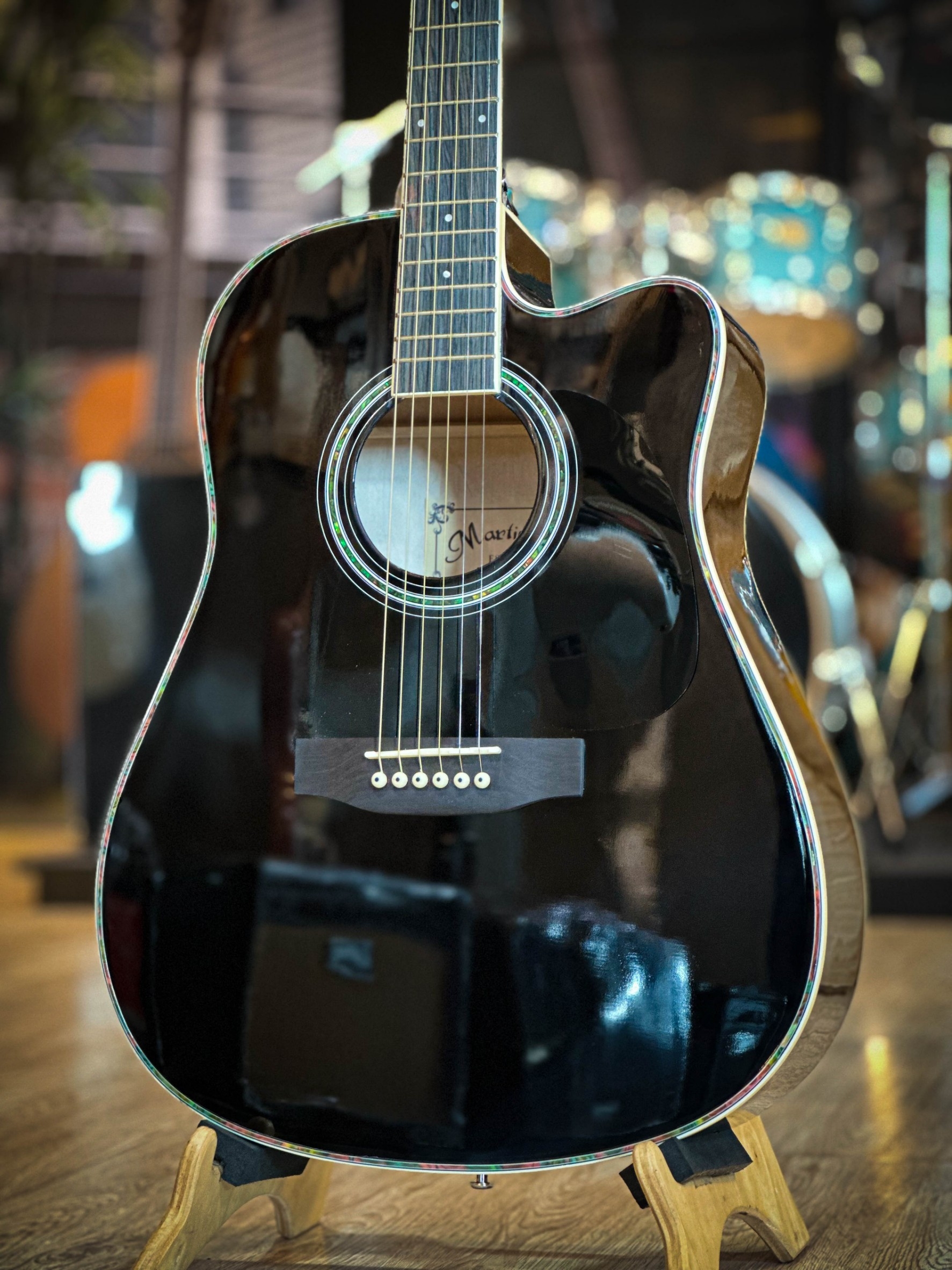 (รุ่นใหม่!🔥) กีตาร์โปร่งไฟฟ้าLC-5 Martin lee MD-410C + ปิ๊กกาดปีกนก 41 นิ้ว ของแถมสุดคุ้ม *รับประกันสินค้า* สำเนา สำเนา