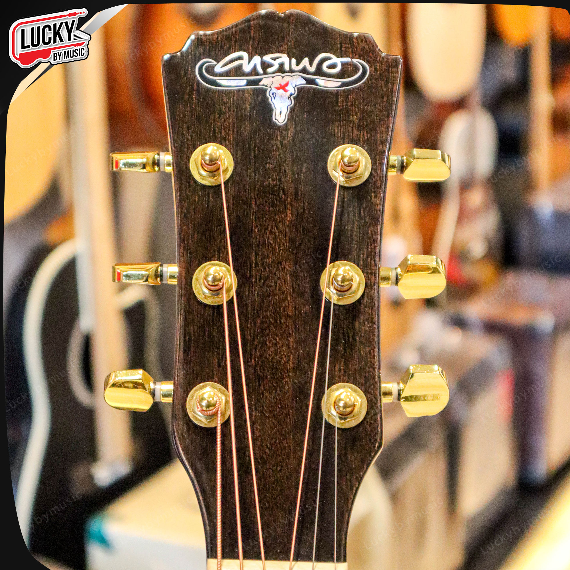 กีตาร์โปร่ง คาราบาว Carabao รุ่น CG40 BLK ทรงเต็ม เสียงเปิด กังวาน แถมฟรี ปิ๊ก4อัน ประแจ คู่มือ