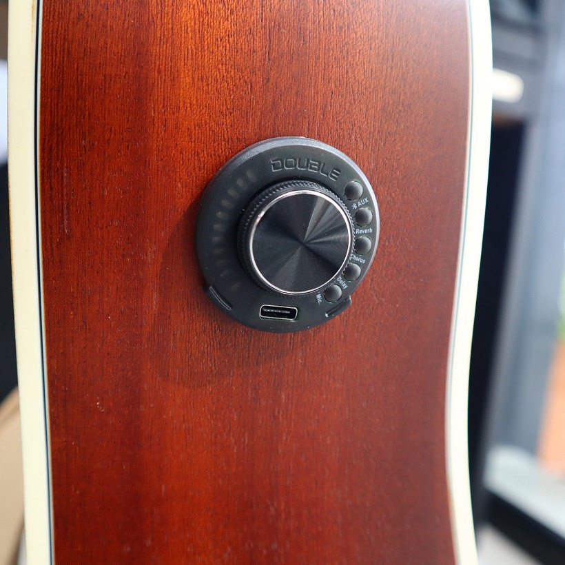 กีต้าร์โปร่งไฟฟ้า Kazuki LITE D41CE มาพร้อม Double OS1 Transacoustic