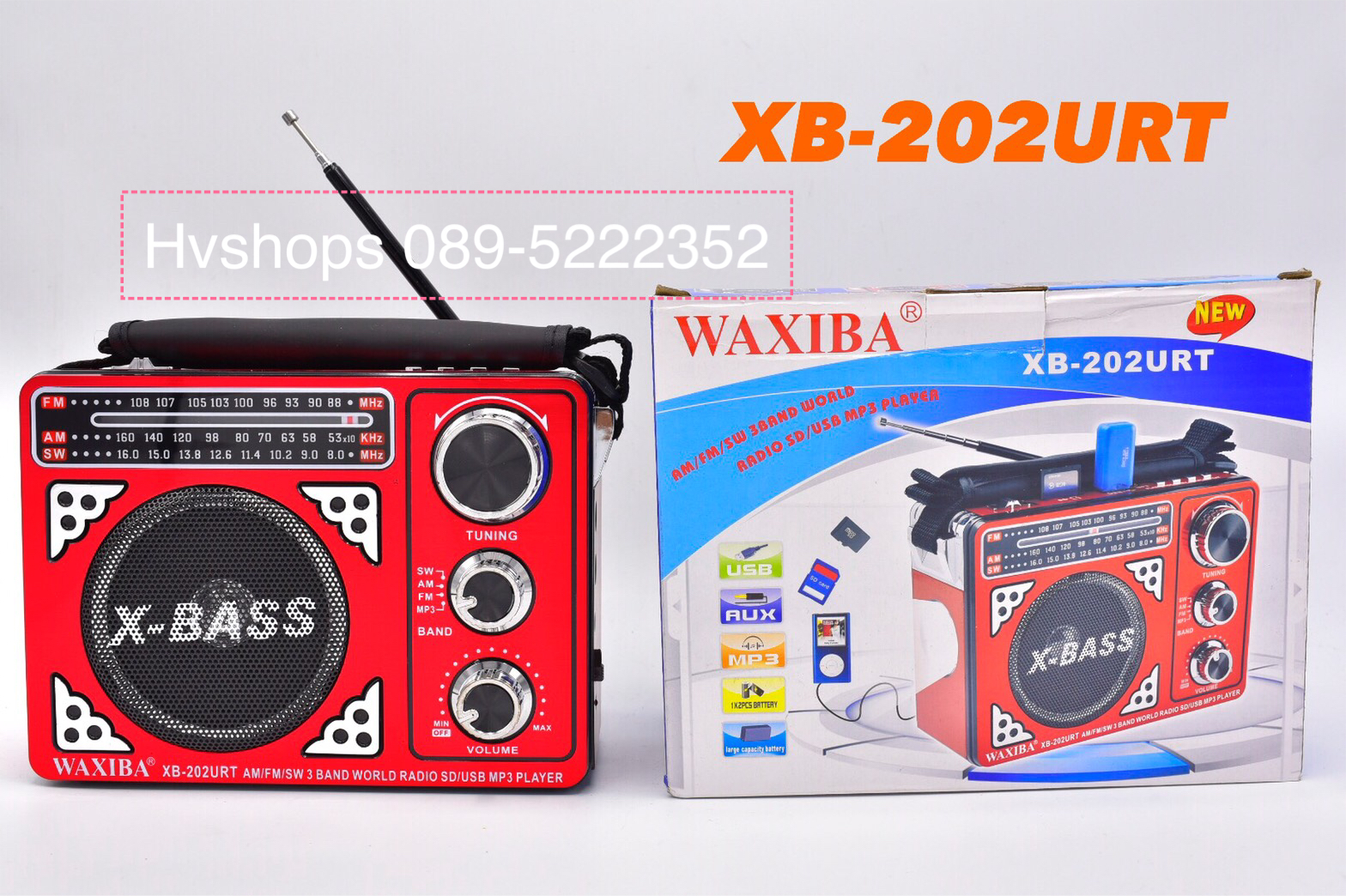 วิทยุ FM -AM รุ่น XB-202URT