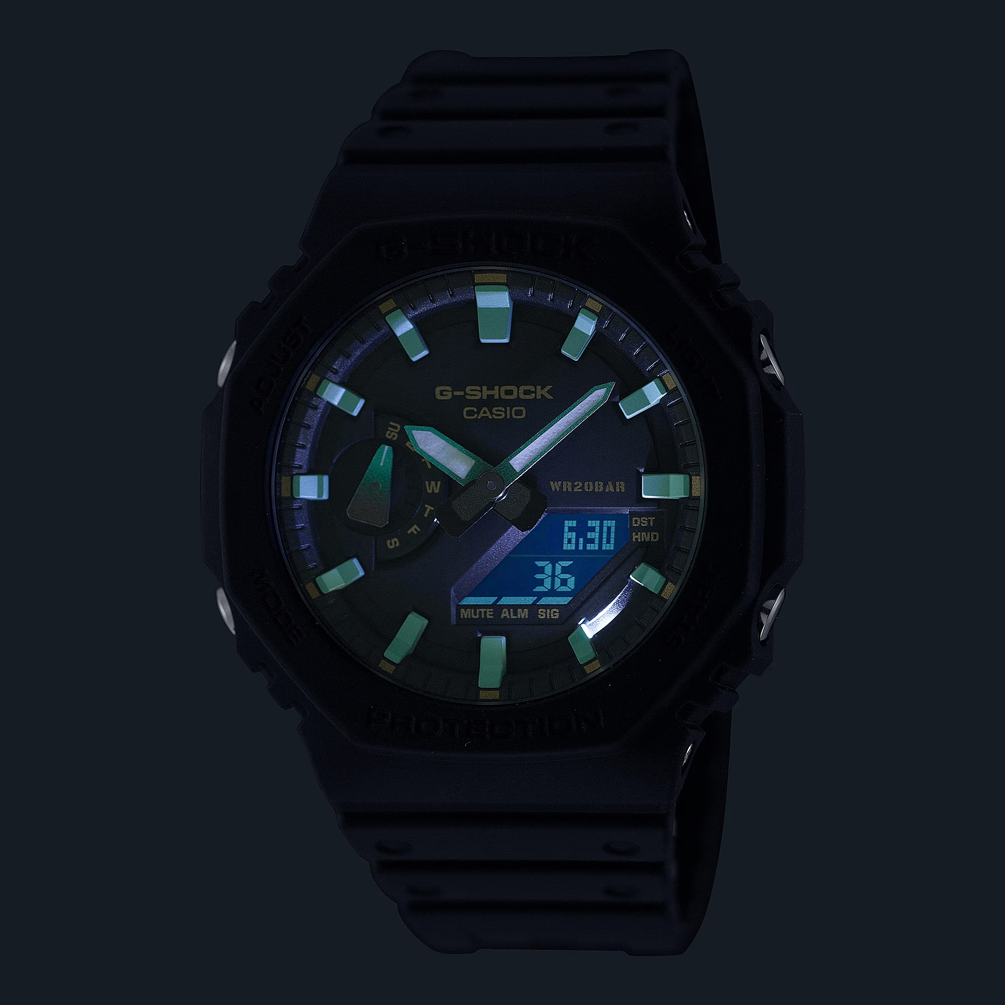 GA-2100RC-1A l Teal and Brown Rust Series l G-SHOCK