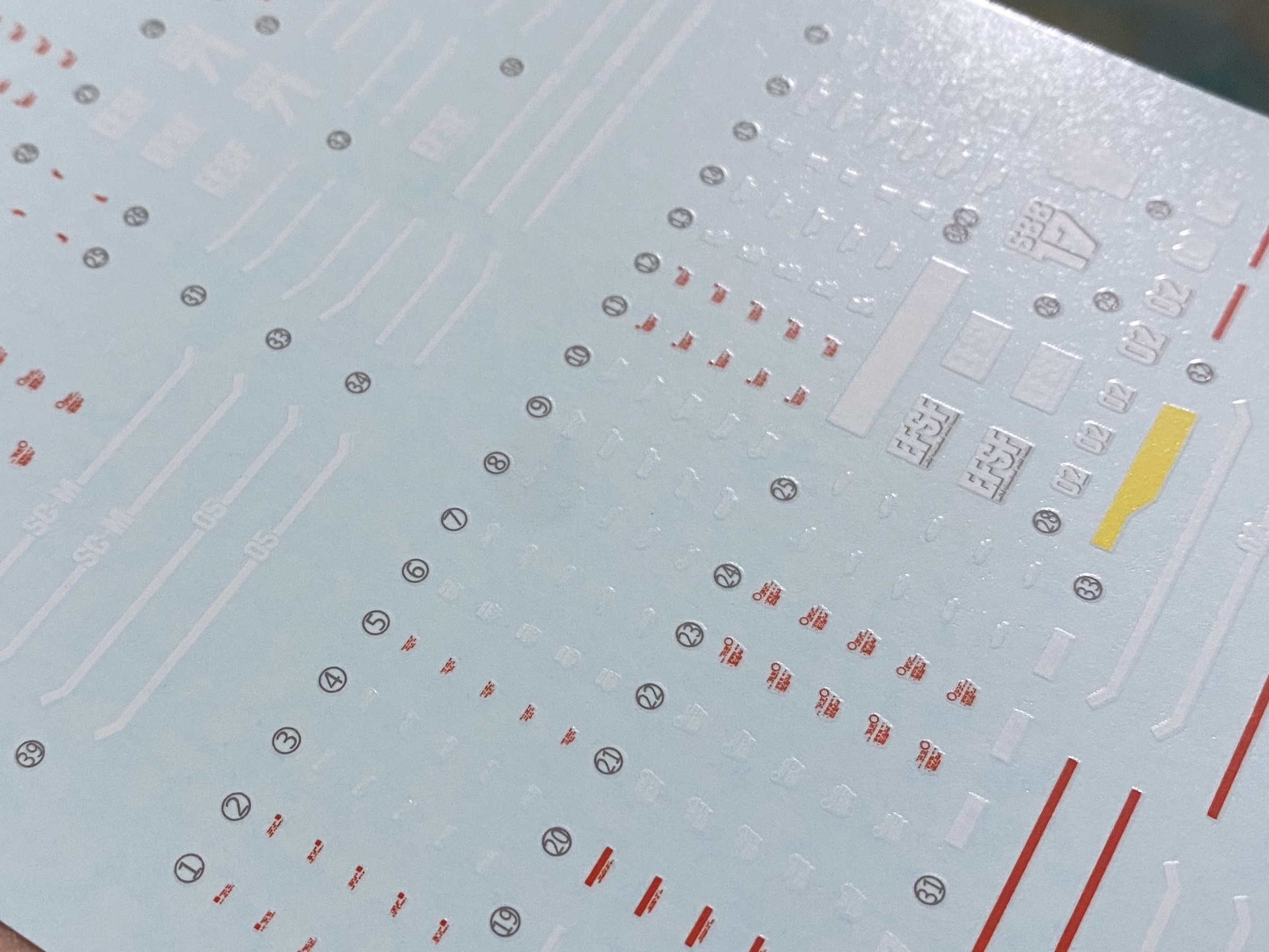 Decal 072 HG1/144 GM Intercept Custom & GM Cannon (Space Type) ยี่ห่อ X-Y model (สินค้าเหลือ1 แผ่น สั่งซื้อแล้วรอทางร้านติดต่อกลับ)